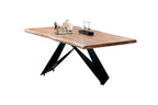 TABLES & CO Tisch 220x100 cm – Natur, Schwarz