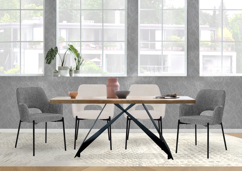 TABLES & CO Tisch 220x100 cm – Natur, Schwarz – Bild 3