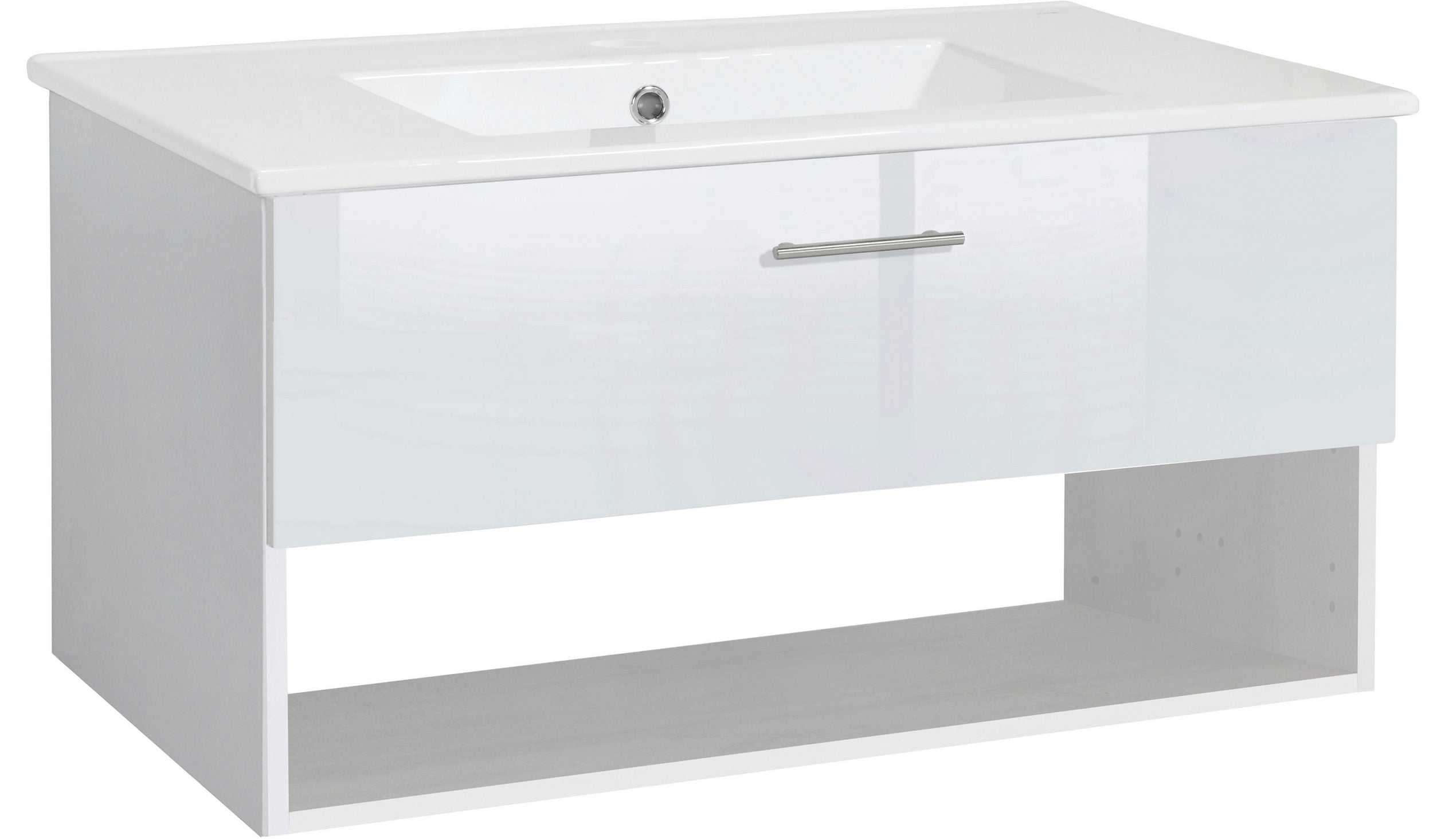Waschbeckenunterschrank Trento Light Hochglanz klein