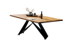 TABLES & CO Tisch 180x100 cm – Natur, Schwarz