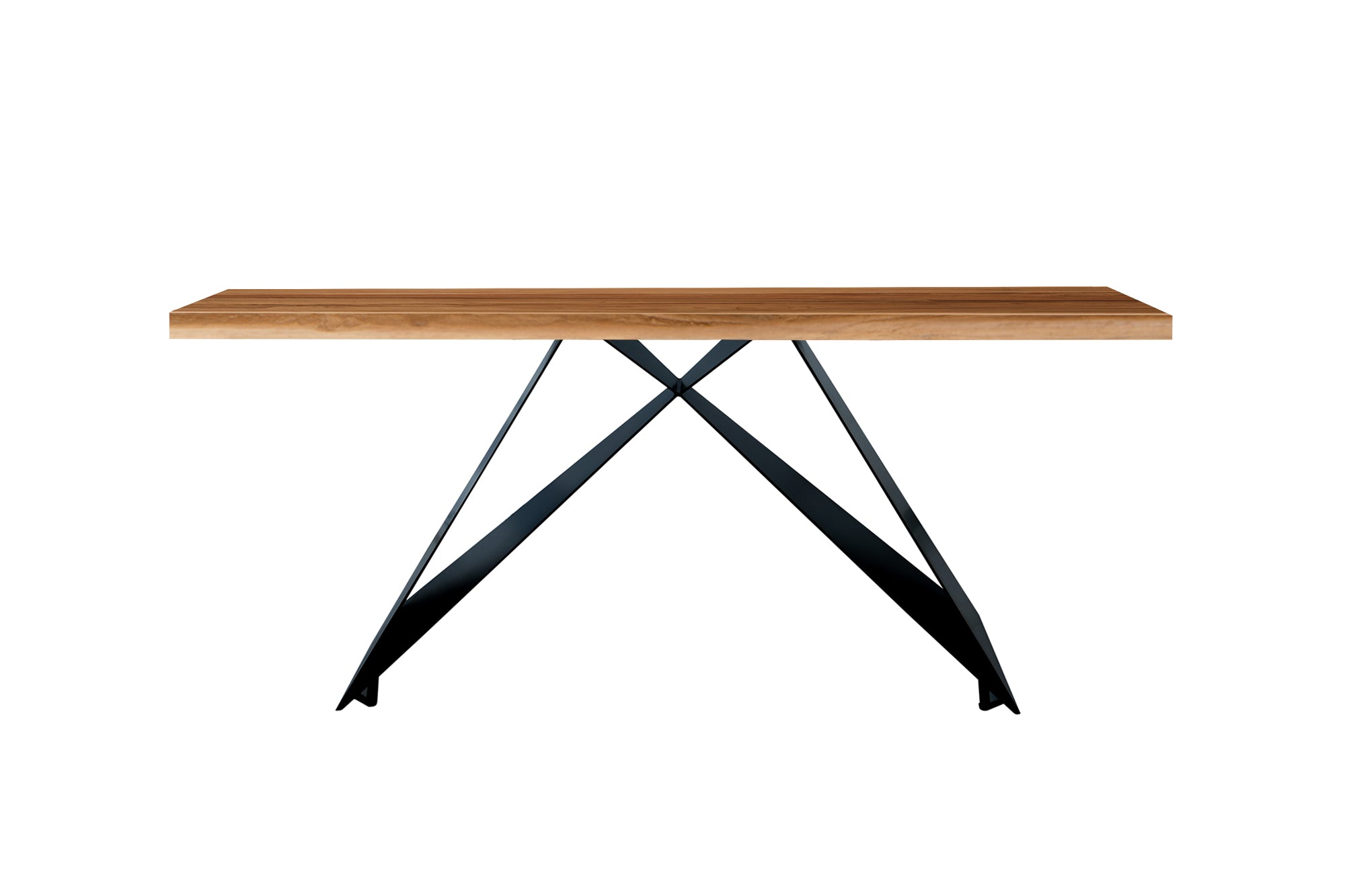 TABLES & CO Tisch 180x100 cm – Natur, Schwarz – Bild 2