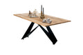 TABLES & CO Tisch 200x100 cm – Natur, Schwarz