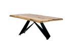 TABLES & CO Tisch 160x90 cm – Natur, Schwarz