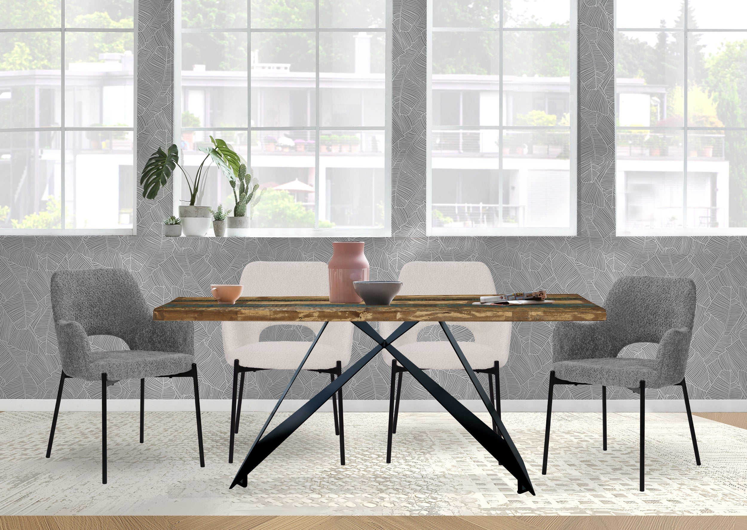 TABLES & CO Tisch 160x85 cm – Bunt, Schwarz – Bild 3