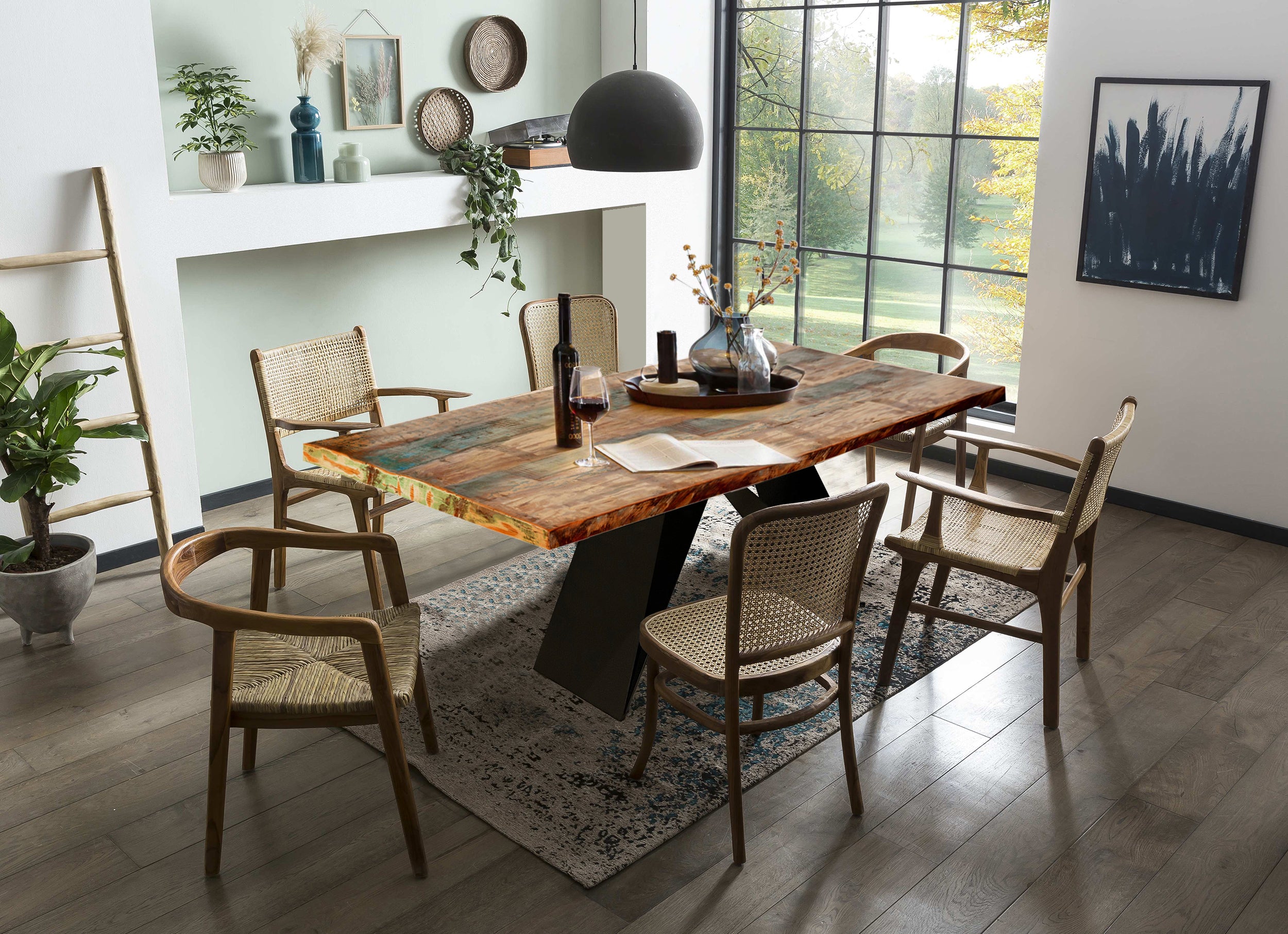 TABLES & CO Tisch 240x100 cm – Bunt, Schwarz – Bild 4