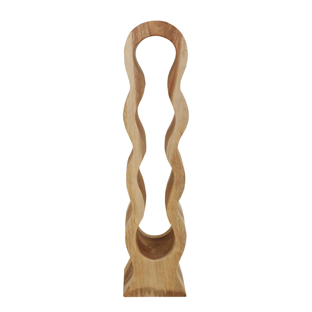 ROMANTEAKA Weinregal 4 Flaschen – Natur