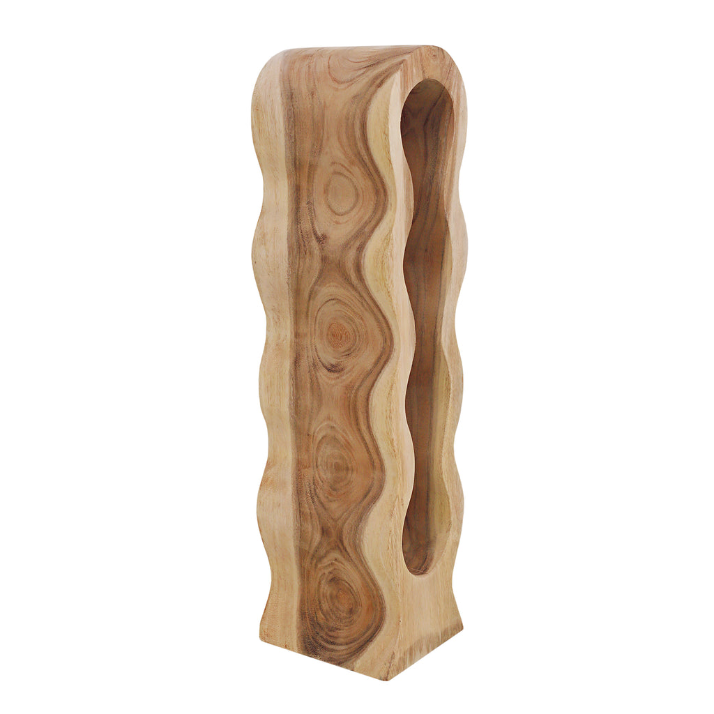 ROMANTEAKA Weinregal 4 Flaschen – Natur – Bild 2