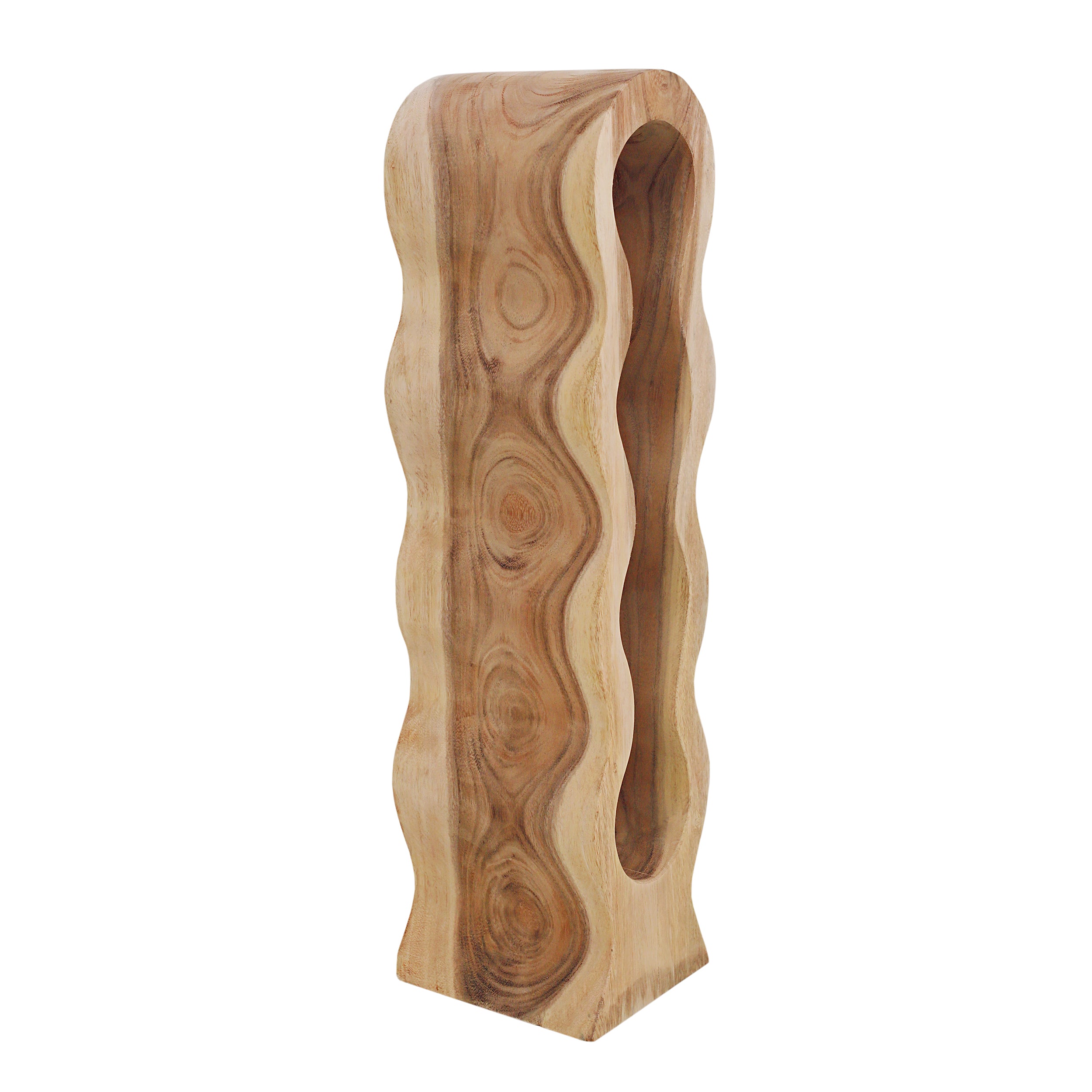 ROMANTEAKA Weinregal 4 Flaschen – Natur – Bild 2