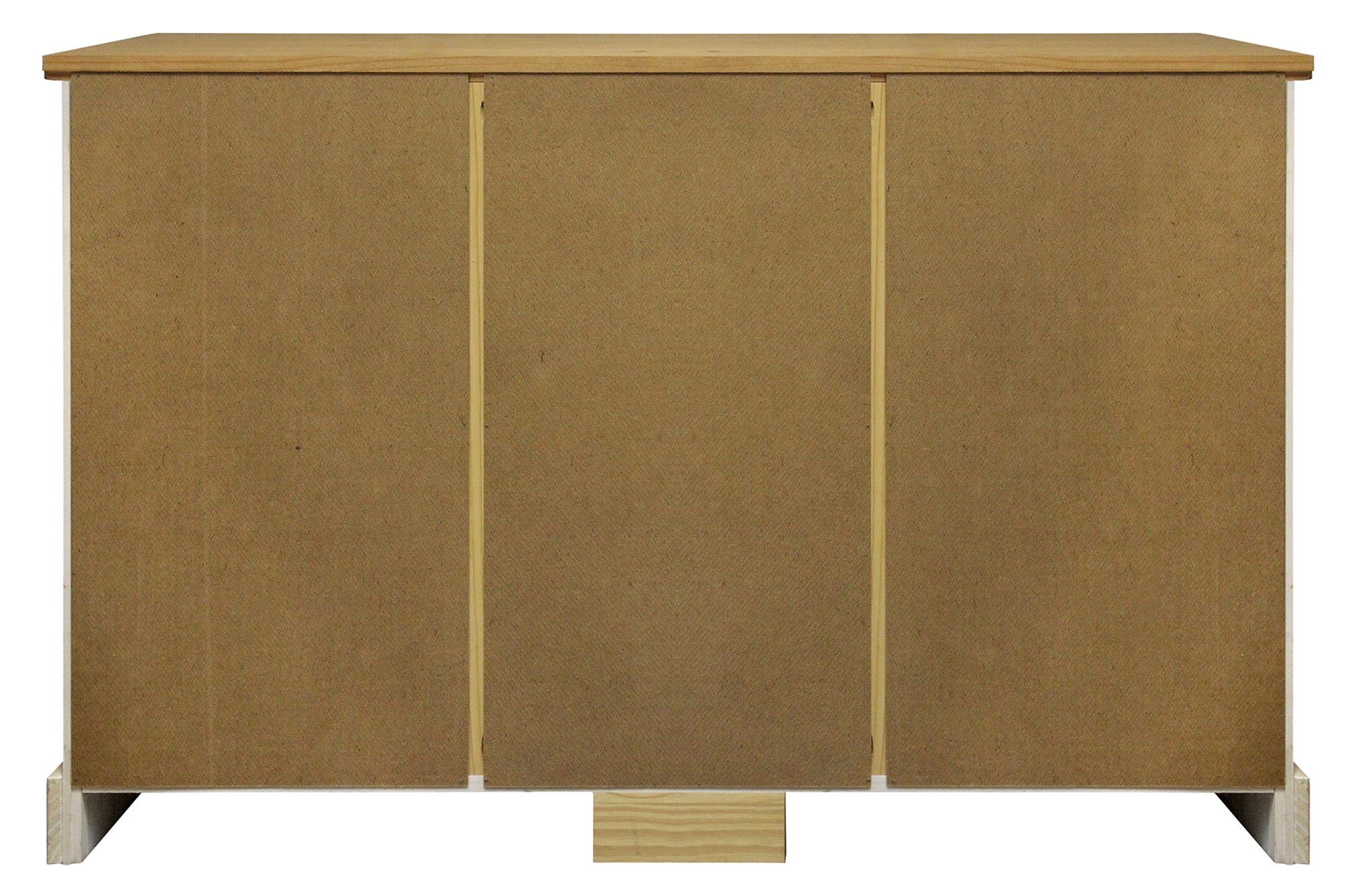 Sideboard Sideboard – Weiß lackiert, honigfarbige Deckplatte – Bild 7