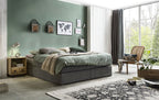 Bett Boxspringbett – Dunkelgrau, Weiß – Bild 3