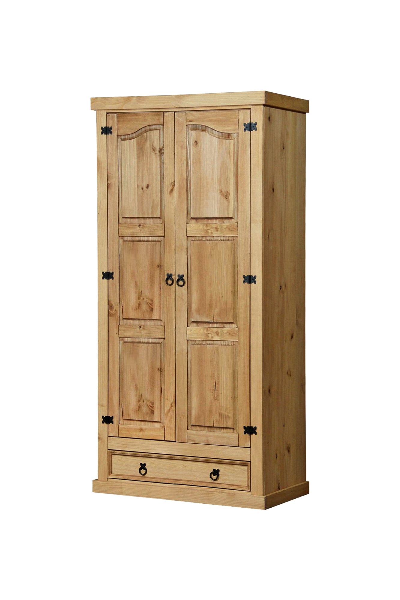 Schrank Kleiderschrank – Natur, gewachst – Bild 2