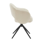 SIT&CHAIRS Armlehnstuhl Cord-Optik Beige – Beige, Schwarz – Bild 3