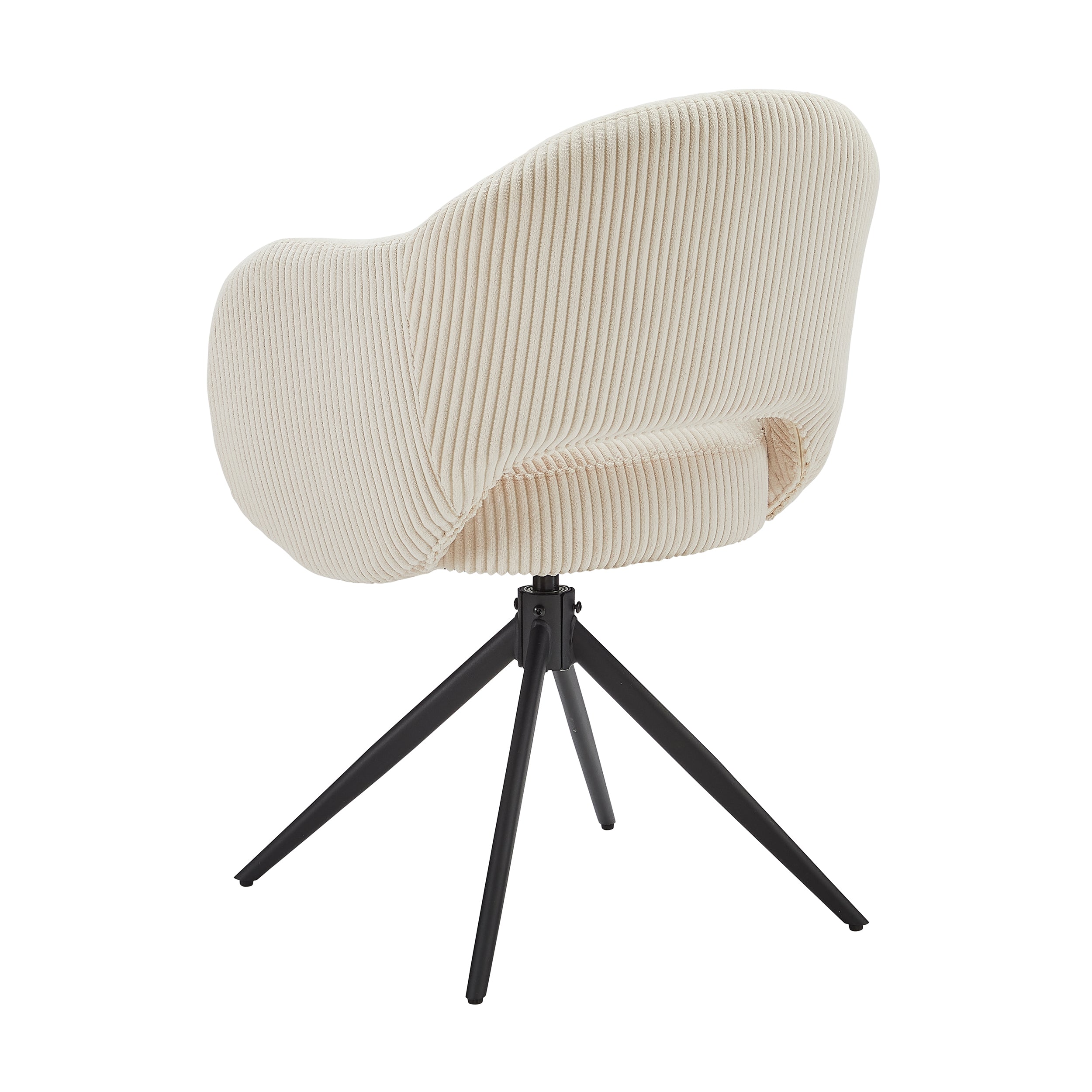 SIT&CHAIRS Armlehnstuhl Cord-Optik Beige – Beige, Schwarz – Bild 4