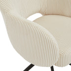SIT&CHAIRS Armlehnstuhl Cord-Optik Beige – Beige, Schwarz – Bild 5