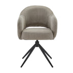 SIT&CHAIRS Armlehnstuhl Cord-Optik Hellgrau – Hellgrau, Schwarz – Bild 2