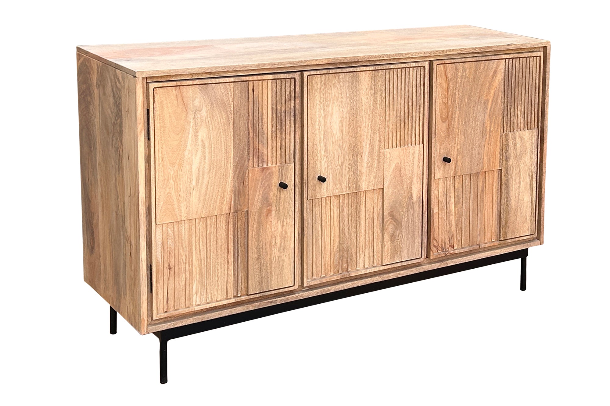 SUNDARA Sideboard – Natur, Schwarz – Bild 3