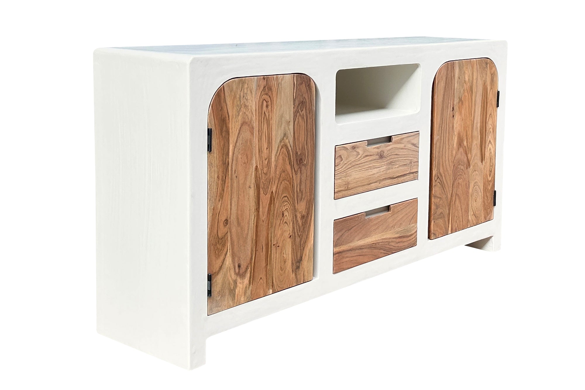 HOLVIK Sideboard – Weiß, natur – Bild 2