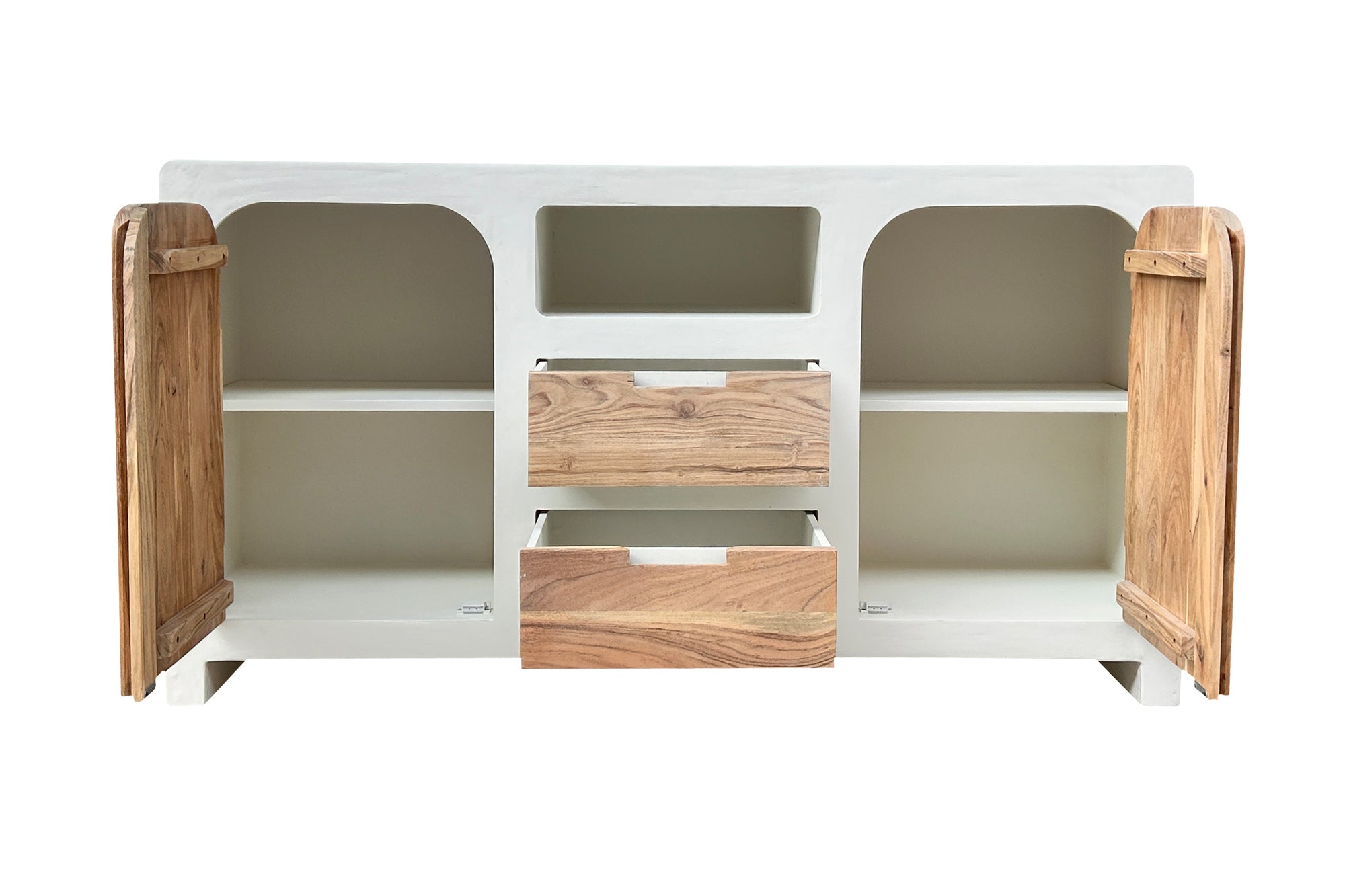 HOLVIK Sideboard – Weiß, natur – Bild 3