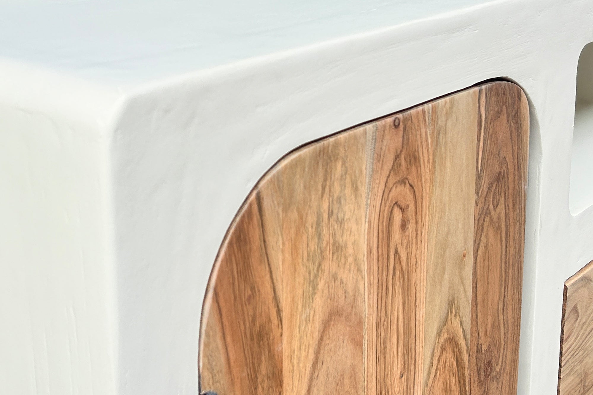 HOLVIK Sideboard – Weiß, natur – Bild 4