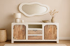 HOLVIK Sideboard – Weiß, natur – Bild 6