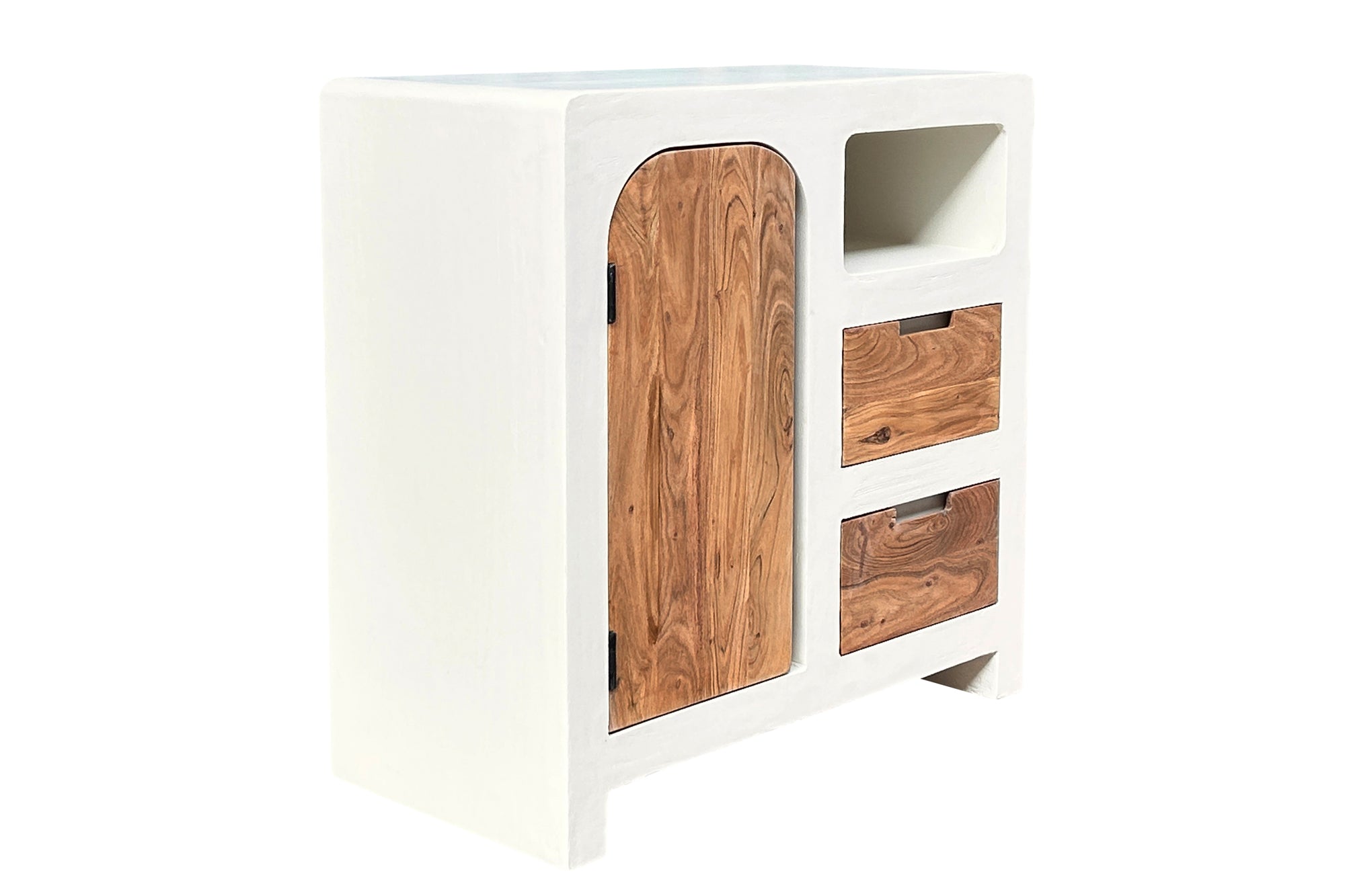 HOLVIK Kommode – Weiß, natur – Bild 2