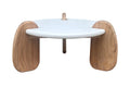 HOLVIK Couchtisch – Weiß, natur
