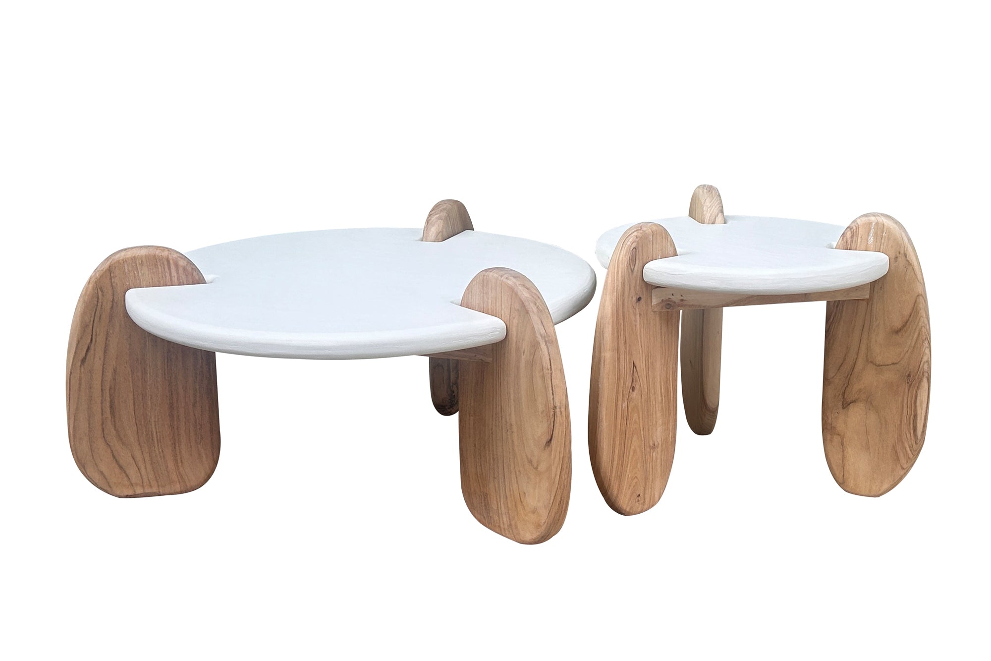 HOLVIK Couchtisch – Weiß, natur – Bild 3