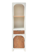 HOLVIK Hochschrank – Weiß, natur