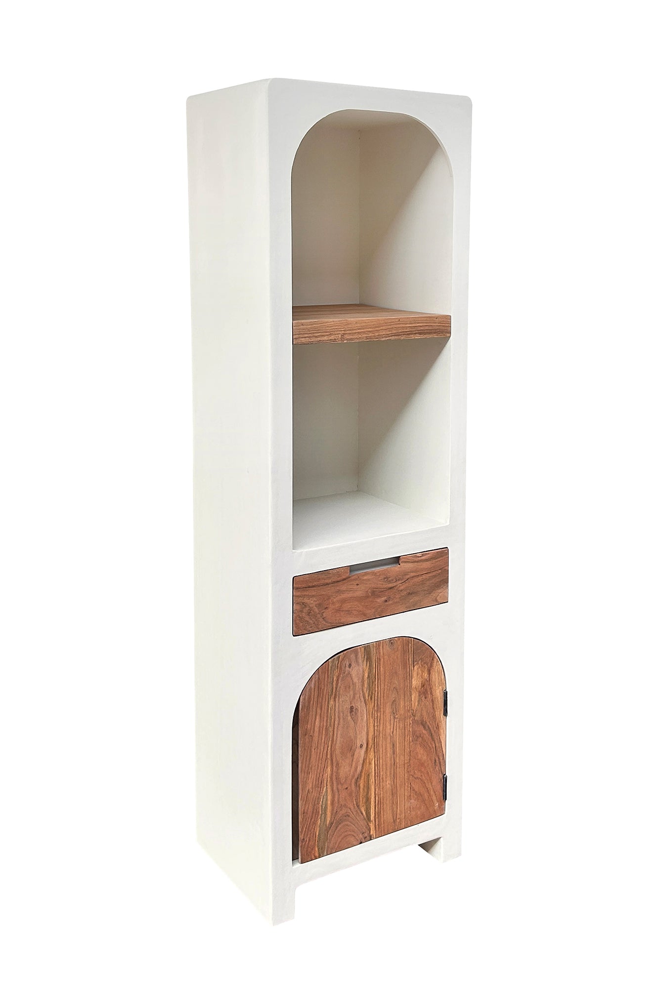 HOLVIK Hochschrank – Weiß, natur – Bild 2
