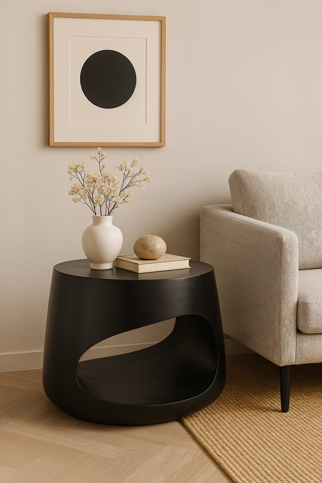 BLACK SMOOTH Couchtisch – Schwarz – Bild 3