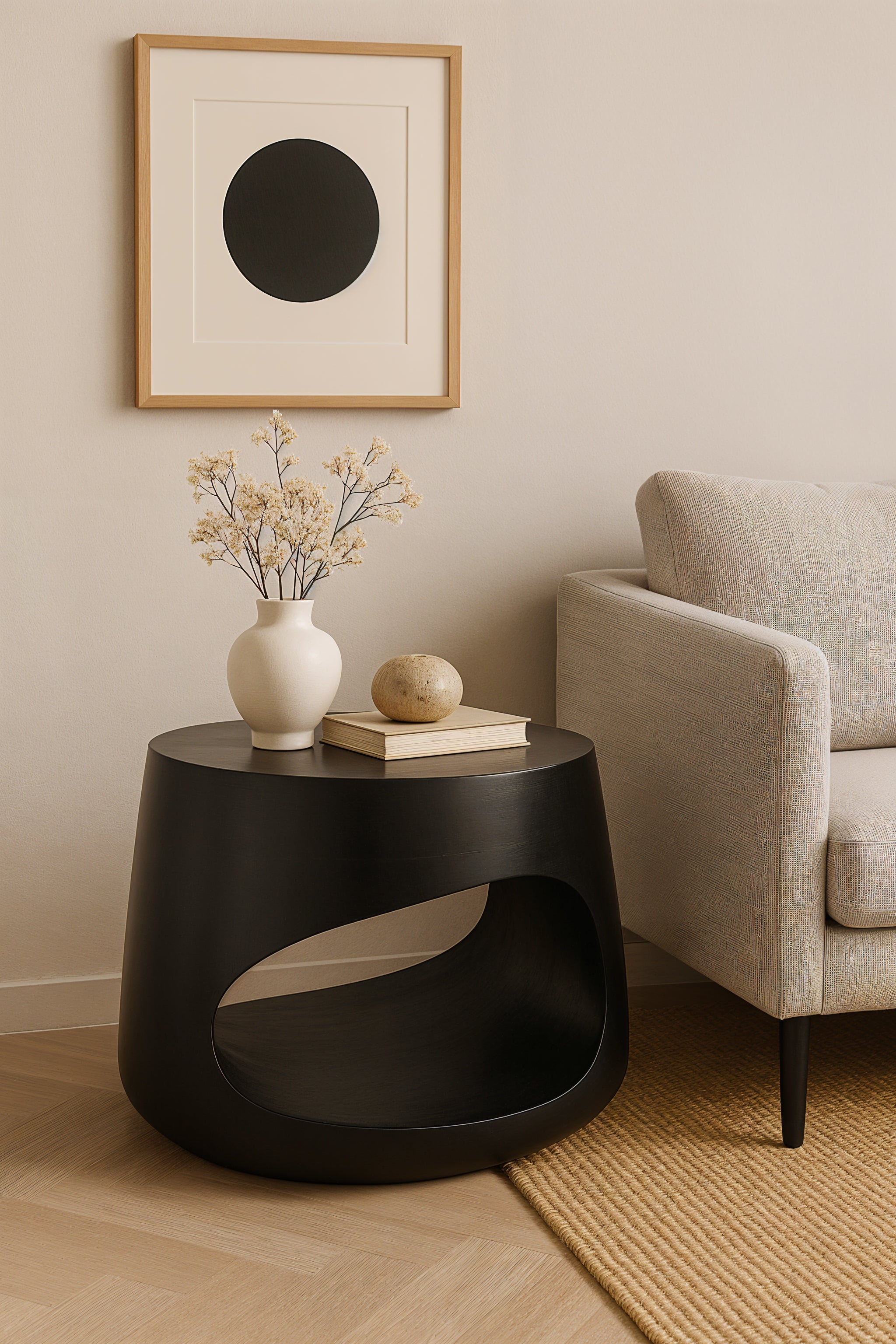 BLACK SMOOTH Couchtisch – Schwarz – Bild 3