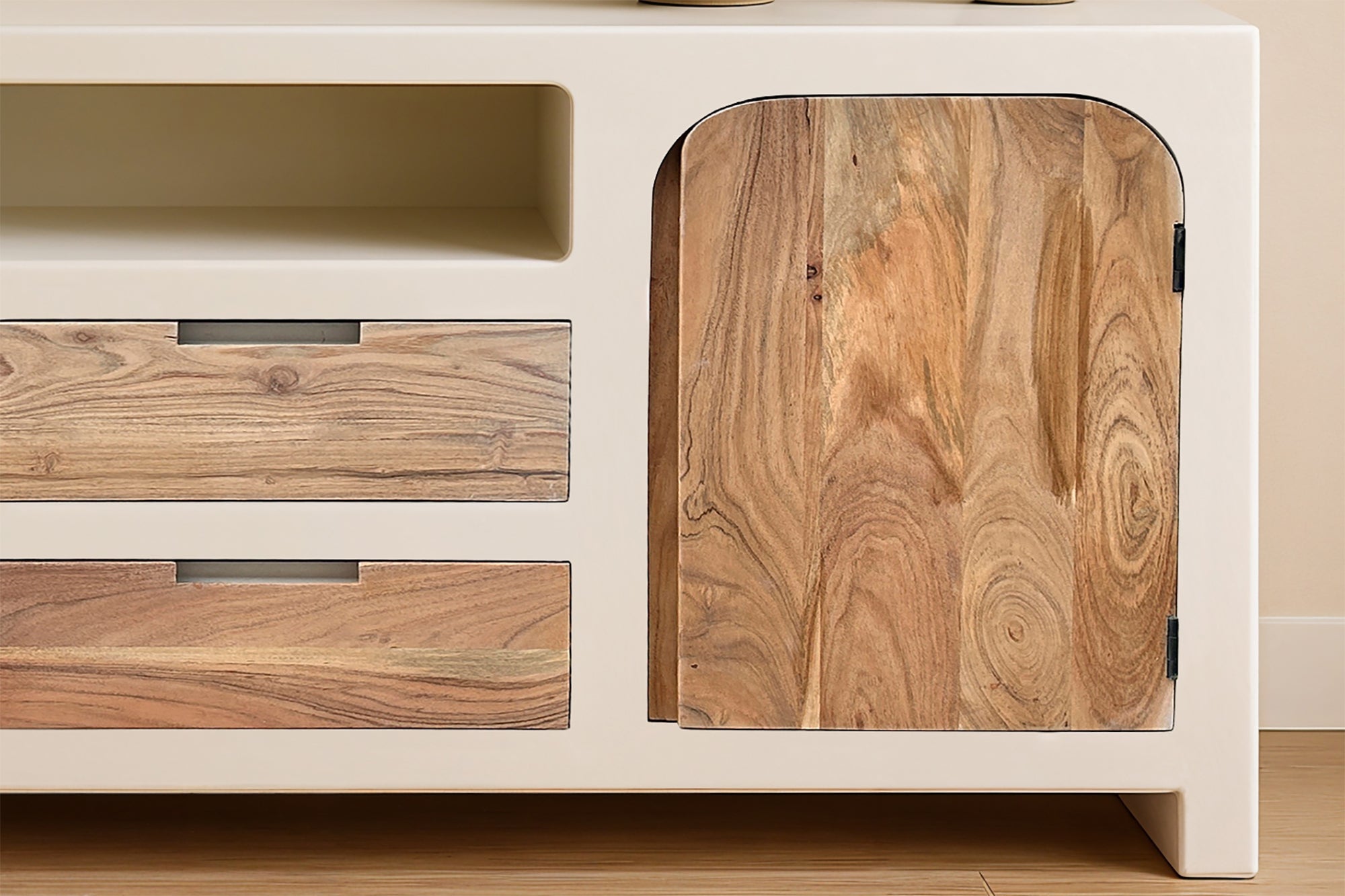 HOLVIK Sideboard – Weiß, natur – Bild 8