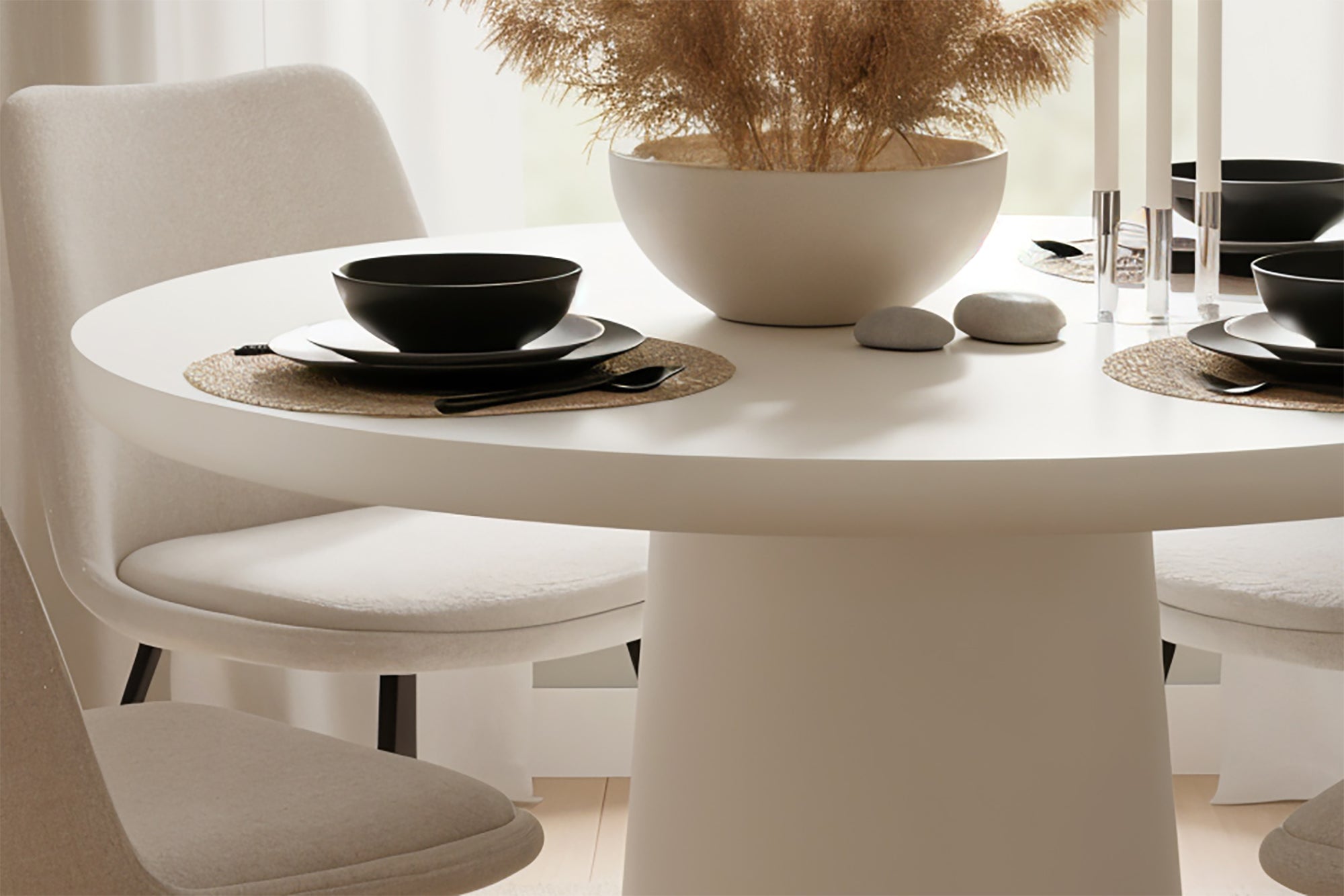 HOLVIK Tisch 120x120 cm – Naturweiß – Bild 7