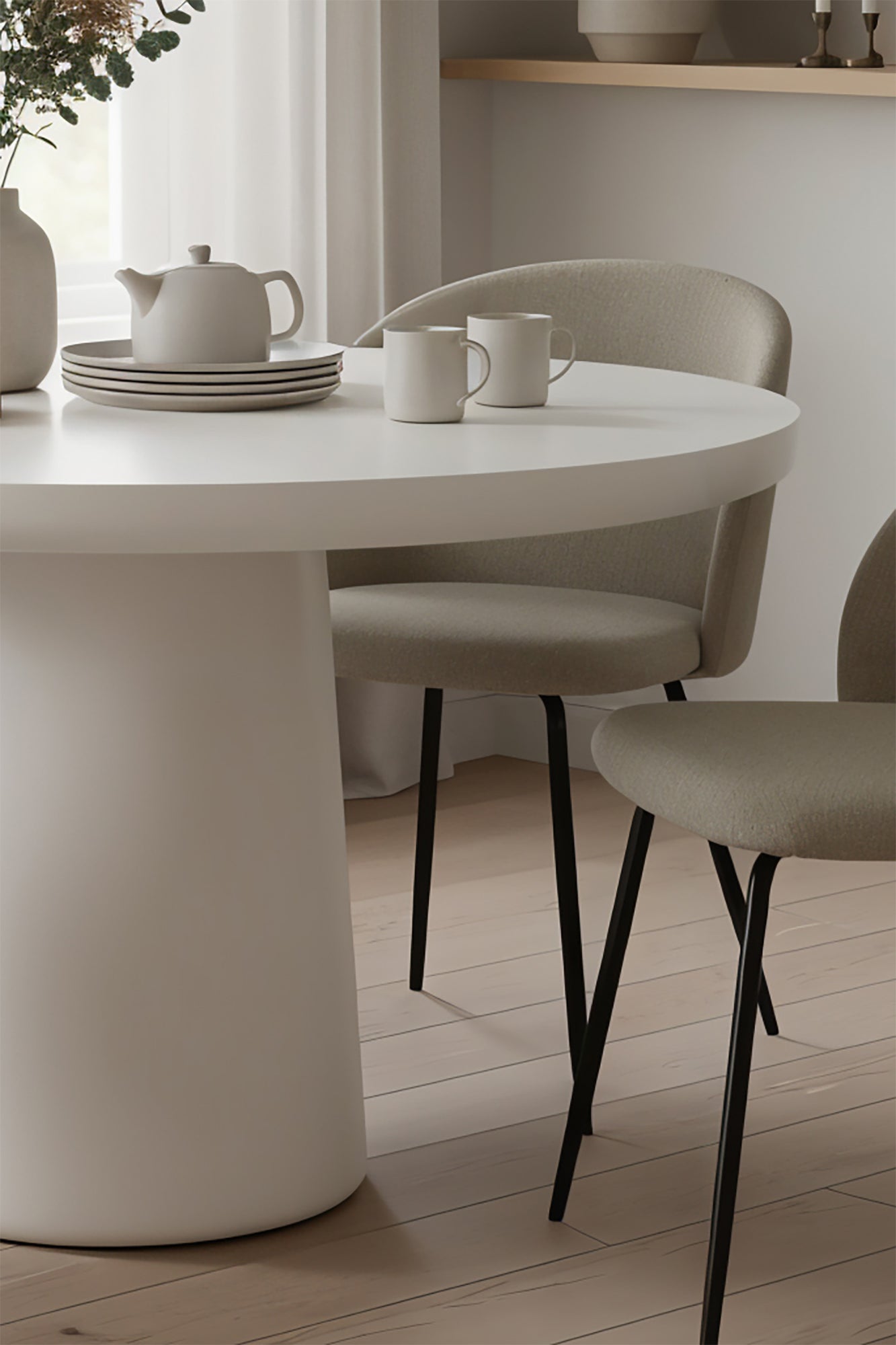 HOLVIK Tisch 120x120 cm – Naturweiß – Bild 8