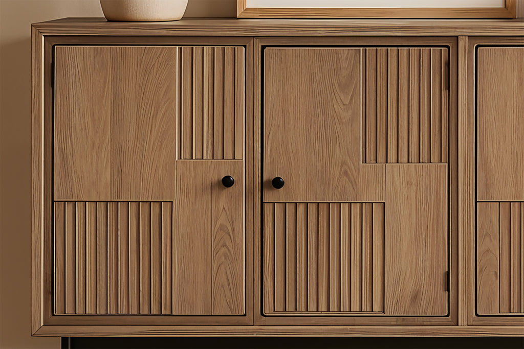 SUNDARA Sideboard – Natur, Schwarz – Bild 7