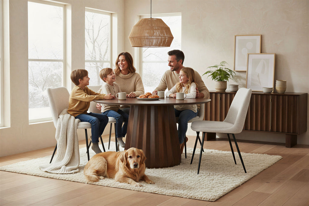 RONDURA Tisch 130x130 cm – Braun – Bild 6