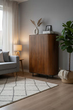 AMBRA Highboard – Natur, Schwarz – Bild 5