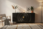 BLACK SMOOTH Sideboard – Schwarz, Gold – Bild 7