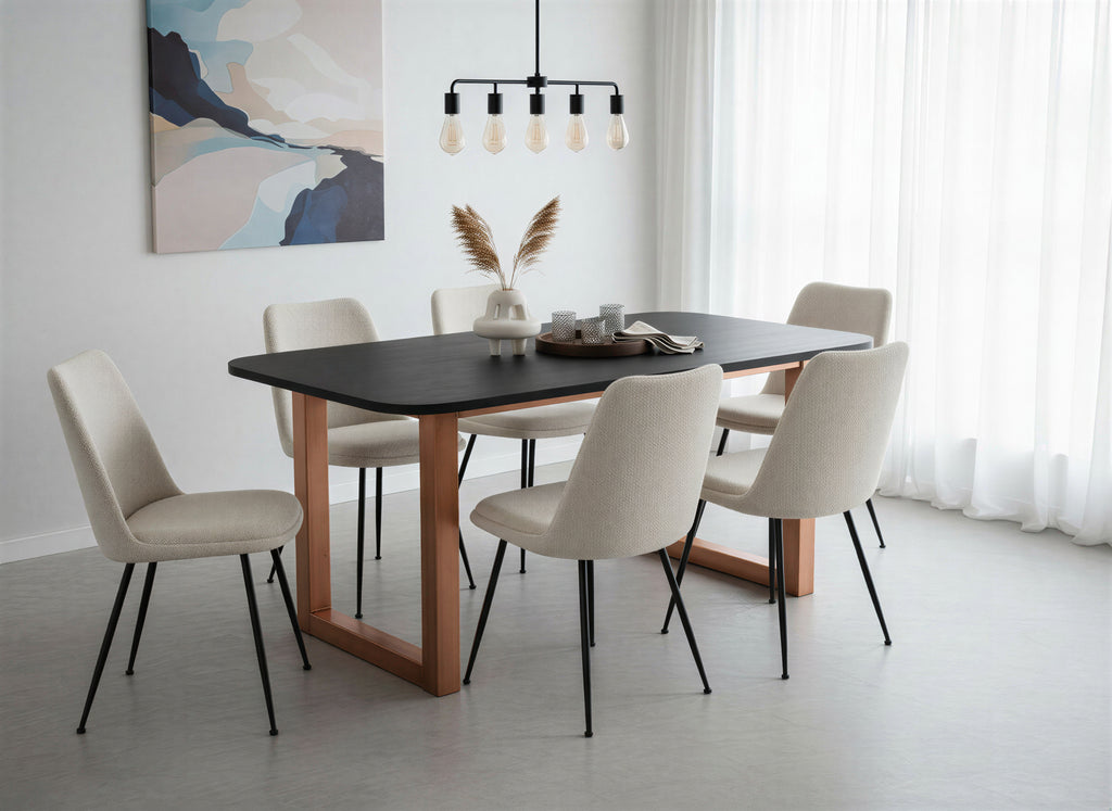 BLACK SMOOTH Tischplatte 200x100 cm – Schwarz – Bild 3
