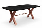 TABLES & CO Tisch 240x100 cm – Schwarz, antikbraun