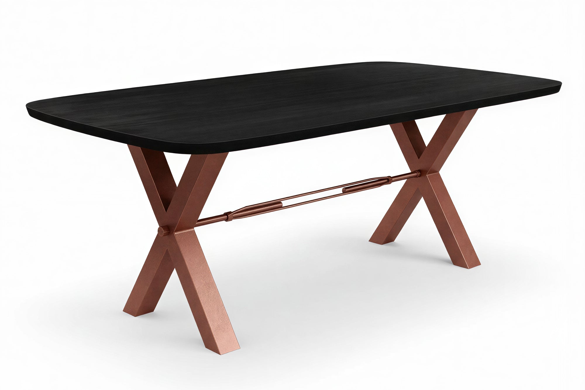 TABLES & CO Tisch 240x100 cm – Schwarz, antikbraun
