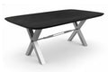 TABLES & CO Tisch 240x100 cm – Schwarz, antiksilber