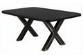 TABLES & CO Tisch 240x100 cm – Schwarz, used look