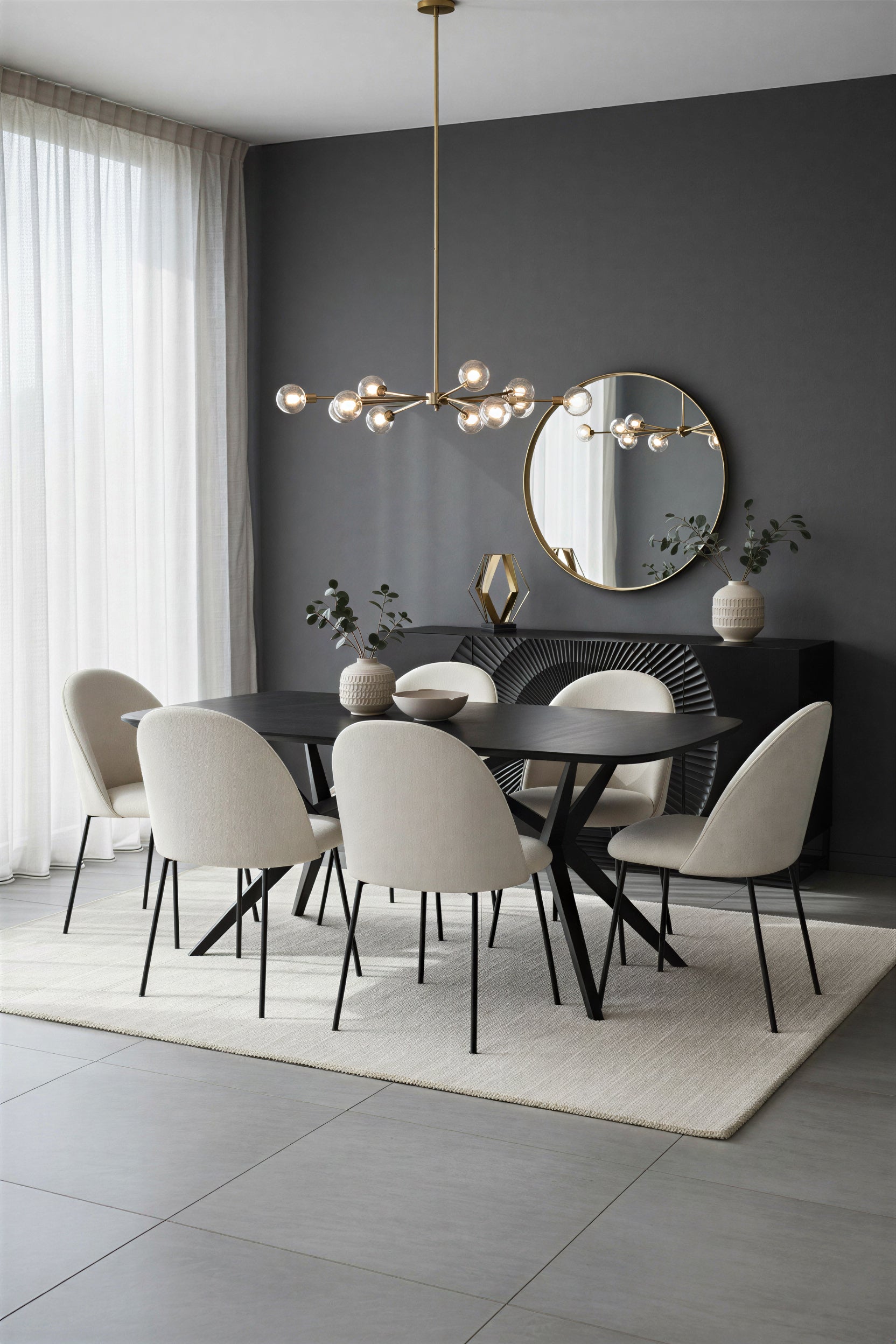 TAYLOR Stuhl, 2er-Set – Bezug beige, Beine schwarz – Bild 8