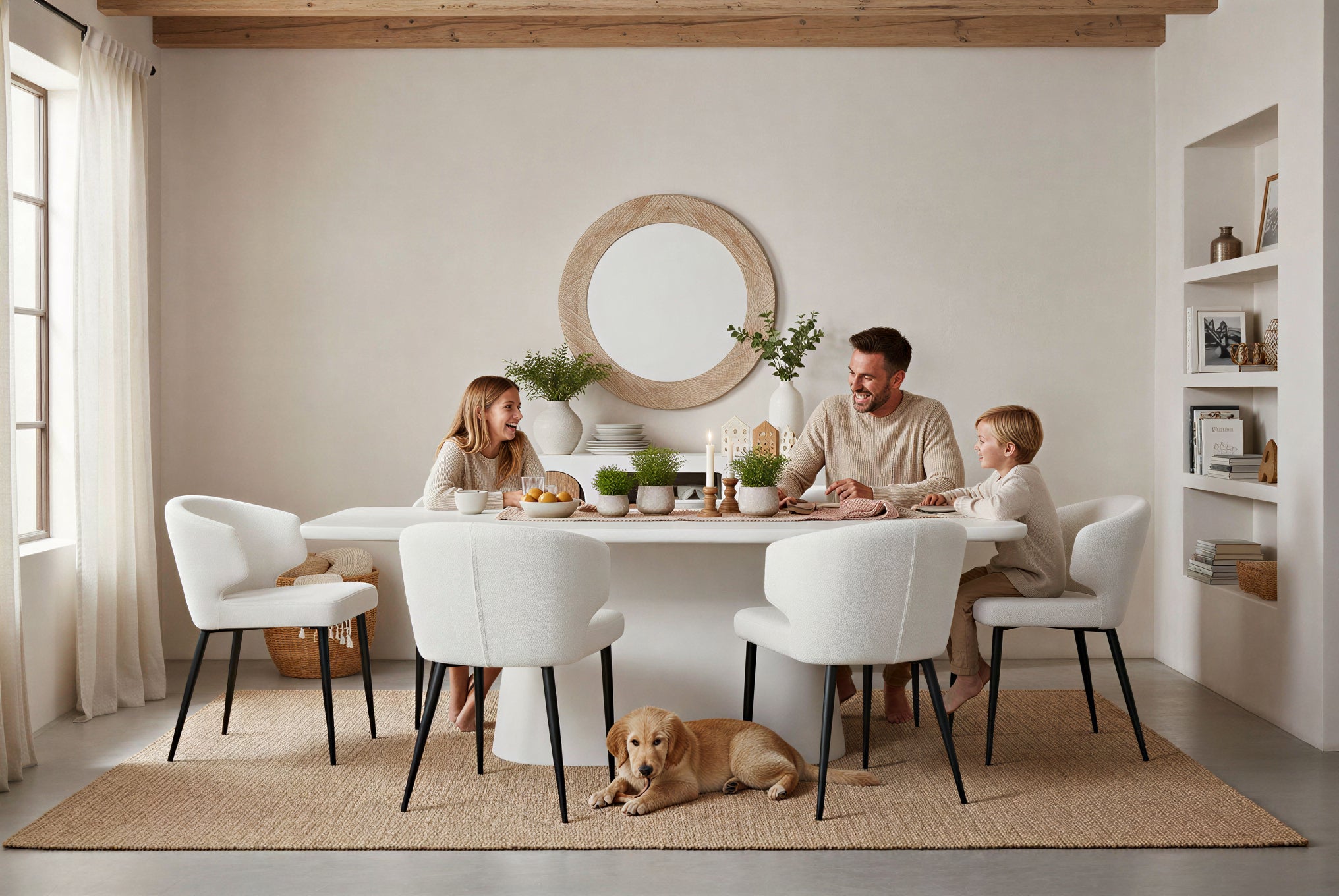 HOLVIK Tisch 200x100 cm – Naturweiß – Bild 11