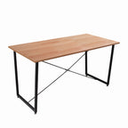 Tisch Tisch 140x70 cm – Platte natur, Gestell schwarz – Bild 2