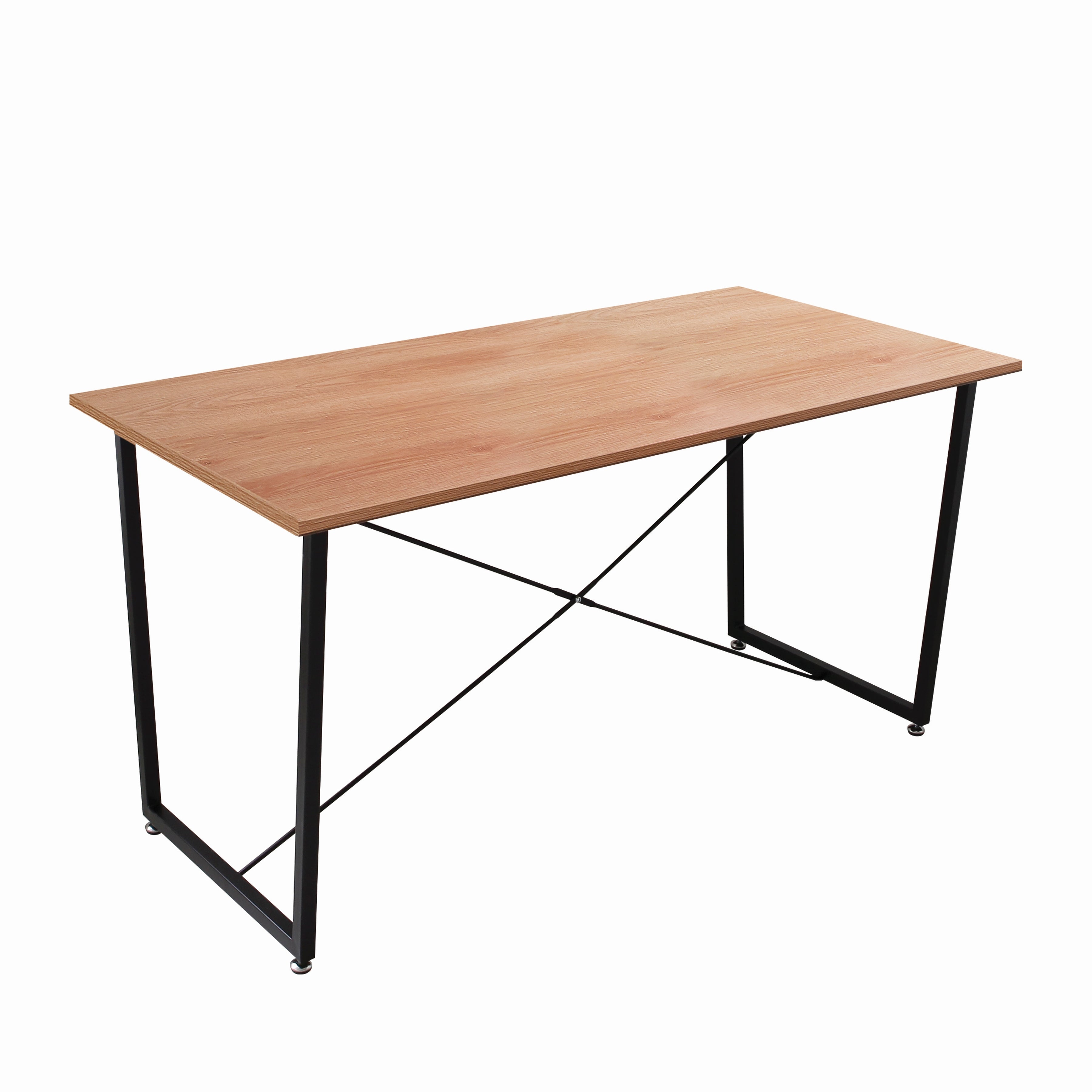 Tisch Tisch 140x70 cm – Platte natur, Gestell schwarz – Bild 2