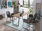 Tisch Tisch 140x70 cm – Platte natur, Gestell schwarz – Bild 8