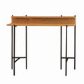 Schreibtisch Schreibtisch 120x46 cm – Platte natur, Gestell schwarz