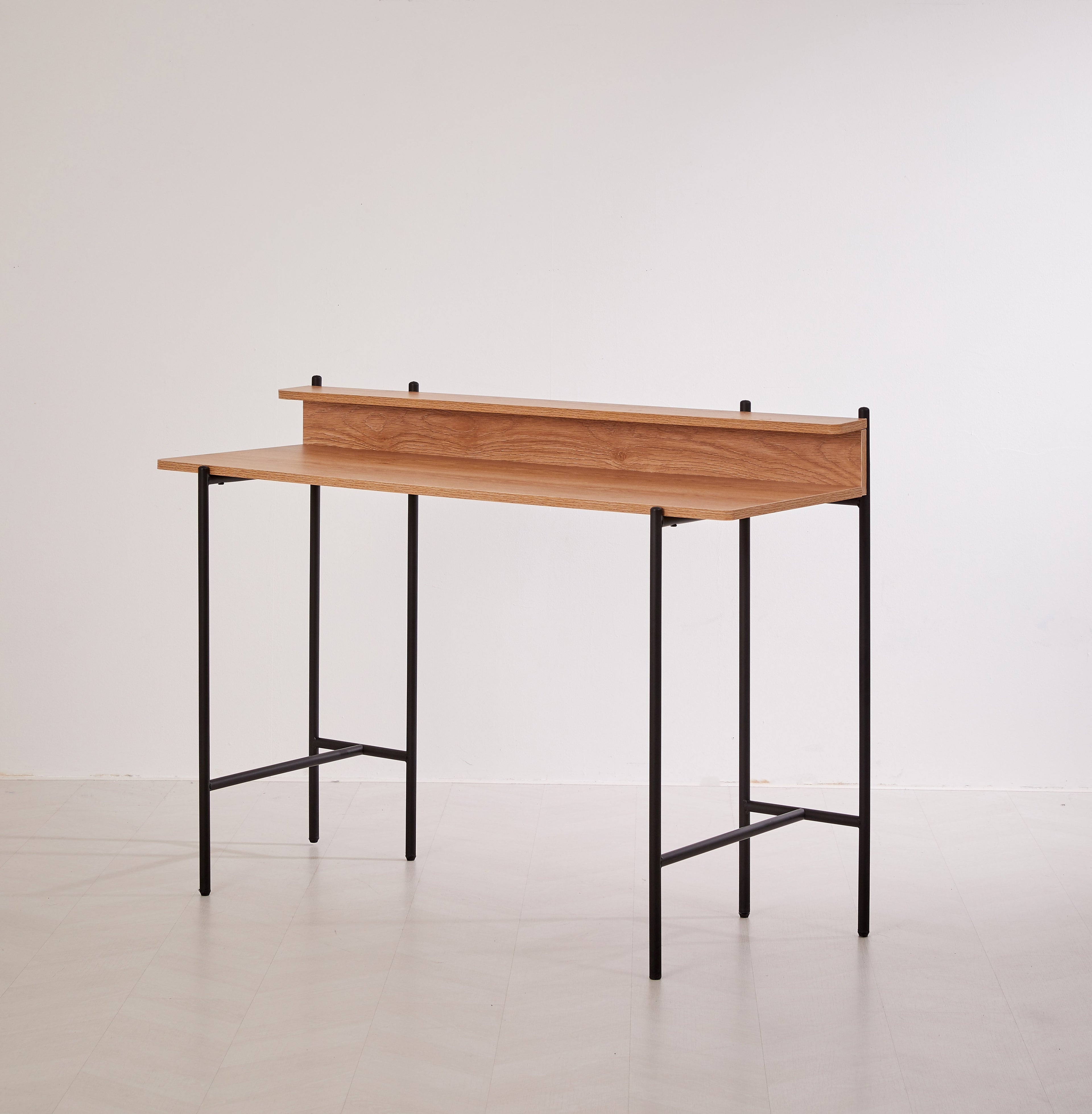 Schreibtisch Schreibtisch 120x46 cm – Platte natur, Gestell schwarz – Bild 3